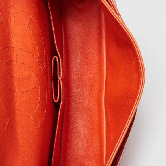 Chanel Orange 2.55 Reissue Quilted Patent Caviar Leather 225 Bag - Picture 8 of 11
